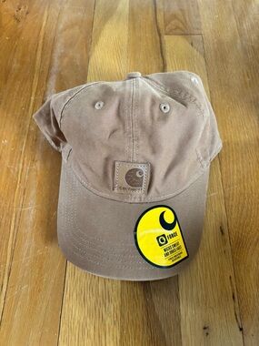 Carhartt Canvas Logo Baseball Cap in tan